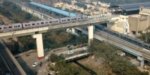 Exit 2 at Lal Qila Metro Station, New Delhi