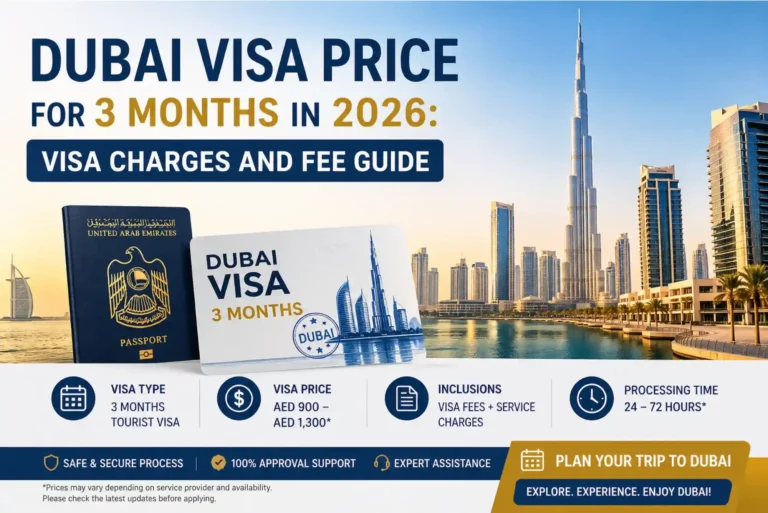 Dubai Visa Price for 3 Months in 2026 Visa Charges and Fee Guide