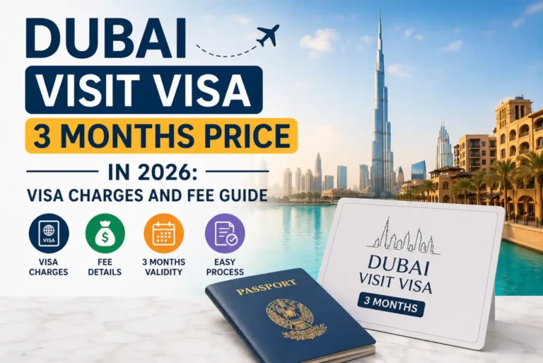 Dubai Visit Visa 3 Months Price in 2026 Visa Charges and Fee Guide