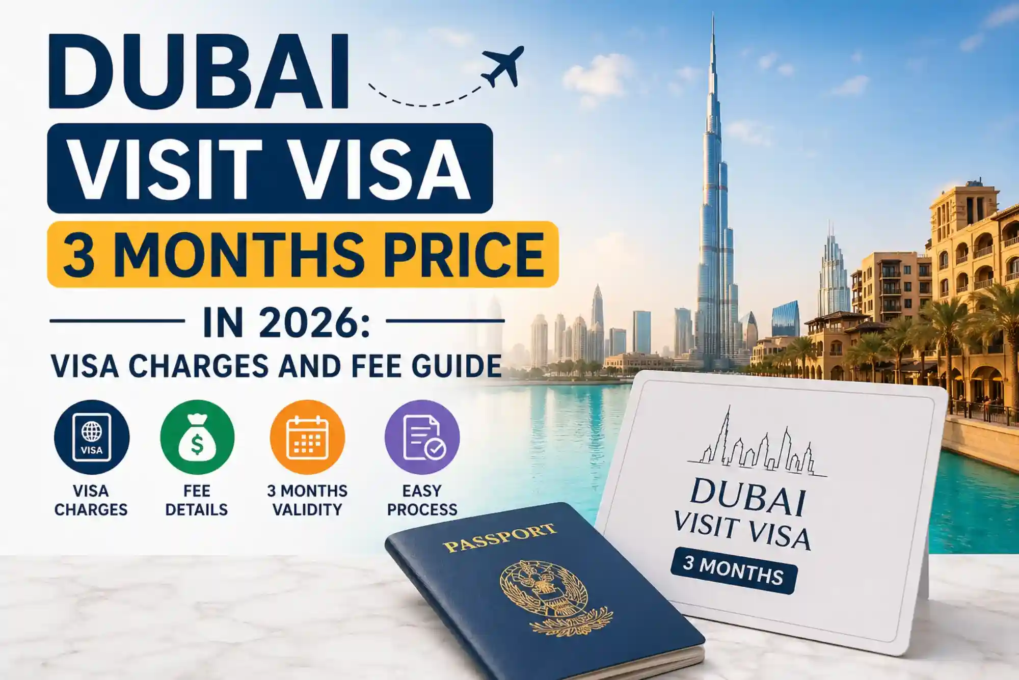 Dubai Visit Visa 3 Months Price in 2026 Visa Charges and Fee Guide