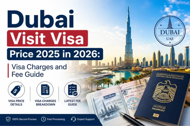 Dubai Visit Visa Price 2025 in 2026 Visa Charges and Fee Guide
