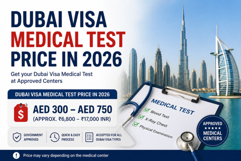 Dubai Visa Medical Test Price in 2026